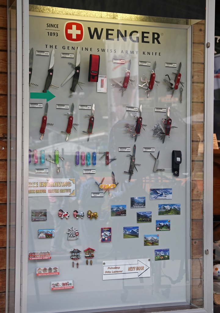 Swiss Army Knife Display